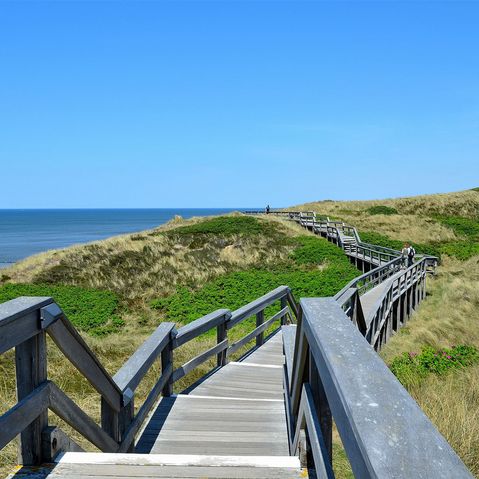 Der Sandstrand der Insel Sylt