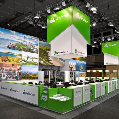 Der Messestand von Irland Tourism