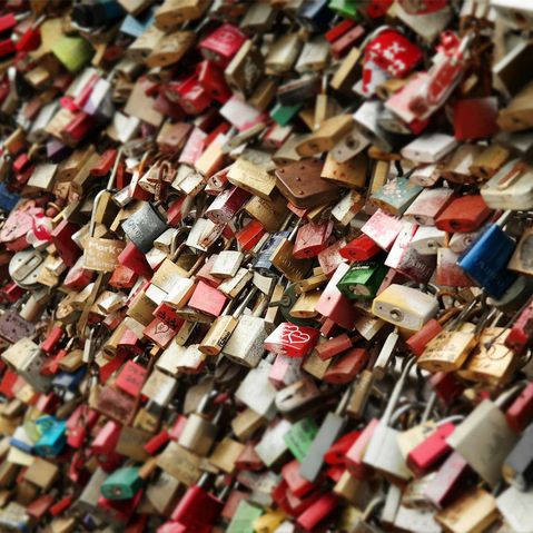 Liebesschlösser in Köln