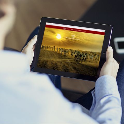 Mockup Sudan Webseite Red Sea State Tablet