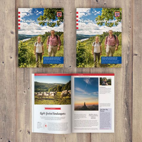 Mockup der Hessen Broschüre