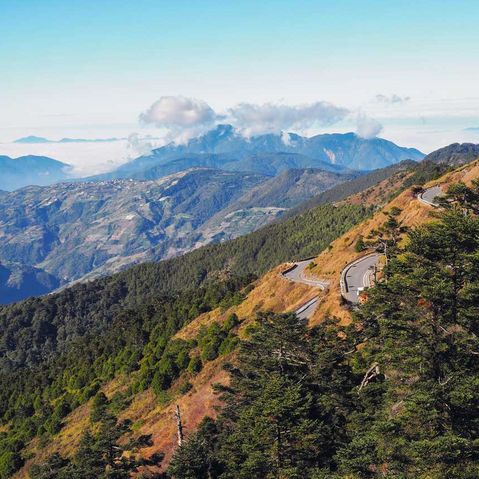 Ein Gebirge in Taiwan