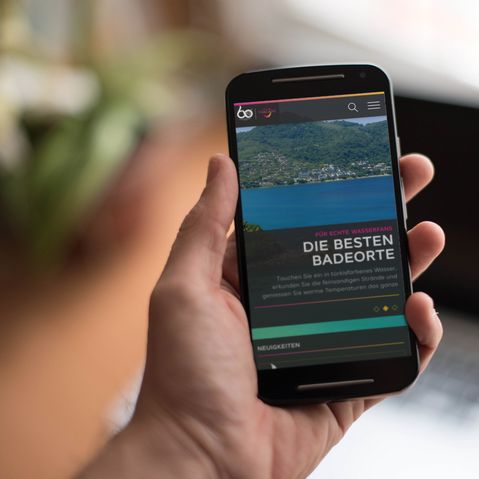 Mockup Thailand Webseite Smartphone