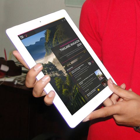 Mockup Thailand Webseite Tablet