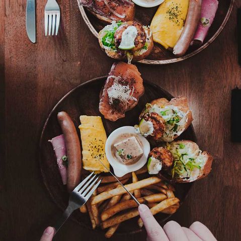 Ein typisch Taiwanisches Gericht von oben